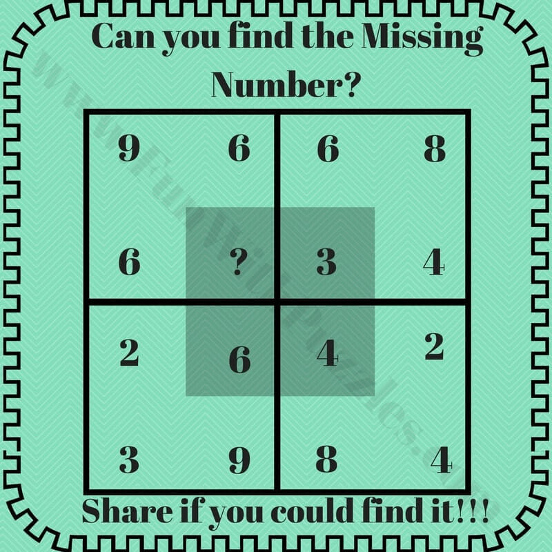 Missing Number Puzzles With Answers Fun With Puzzles Missing Number Puzzles With Answers Fun With Puzzles