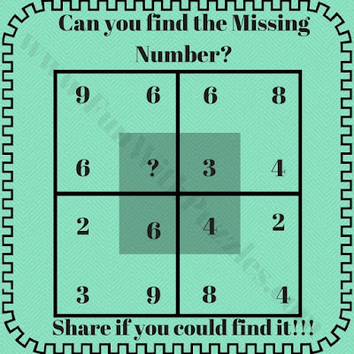 Math puzzle to find the missing number