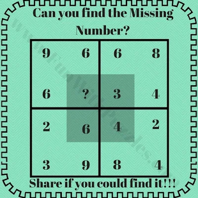 Number Puzzles: Square Picture Math Number Puzzle for Middle School Students