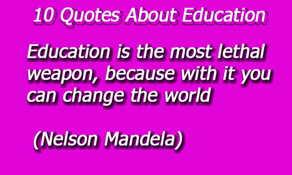 10 Quotes About Education ~ azizhow