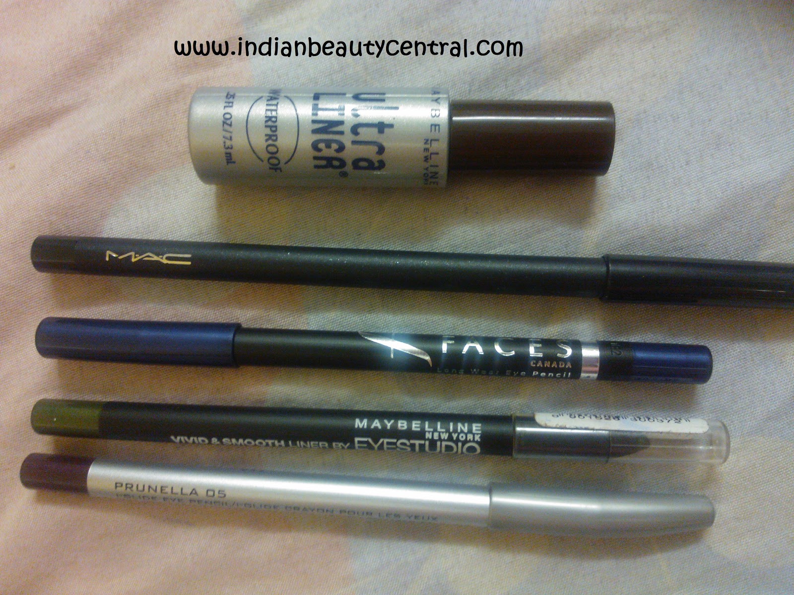 Indian Beauty Central Swatch Fest5 Colored eyeliners you need to rock