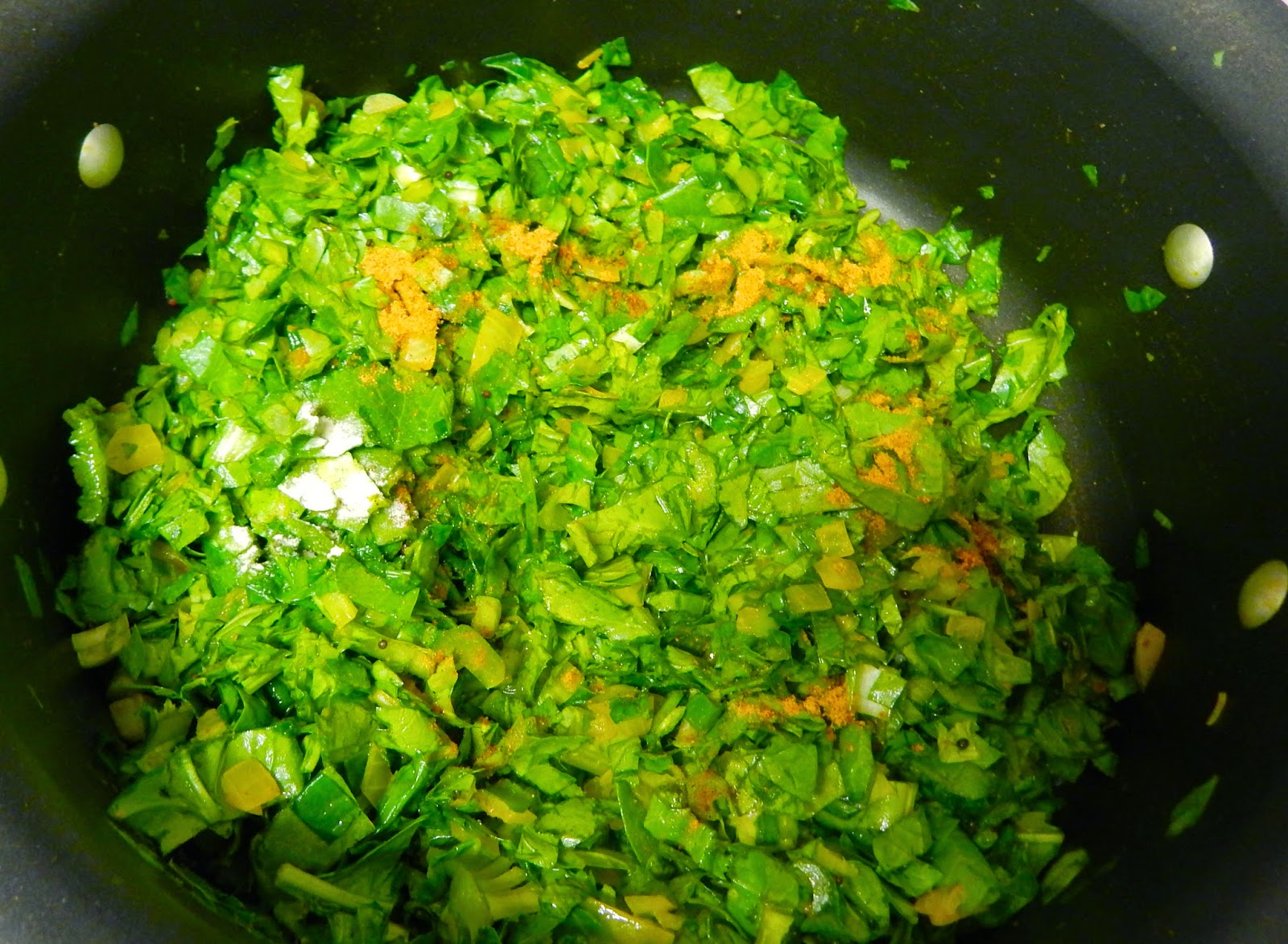 Palatable dishes from Jess's kitchen ) Thoran with Mustard greens