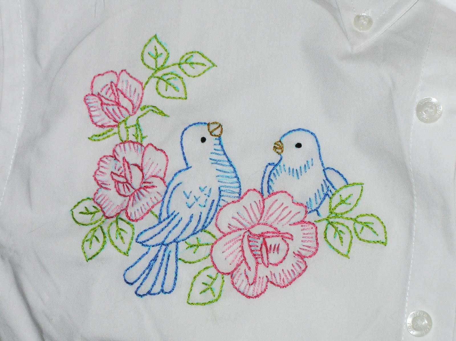Kitty And Me Designs: Embroidered Dress Shirts