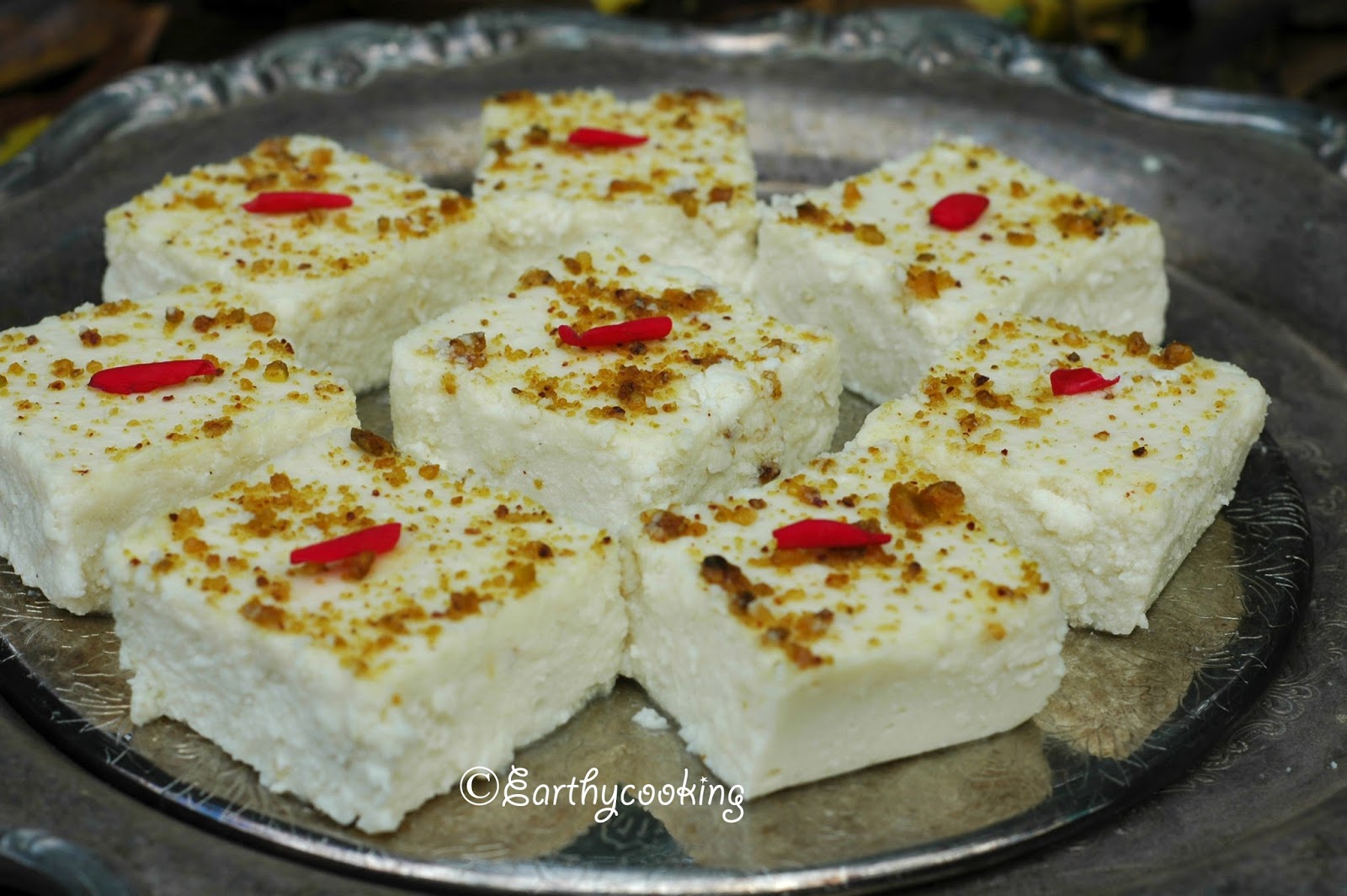 Earthycooking Bhapa Sandesh/ Steamed Bengali Cheese Fudge
