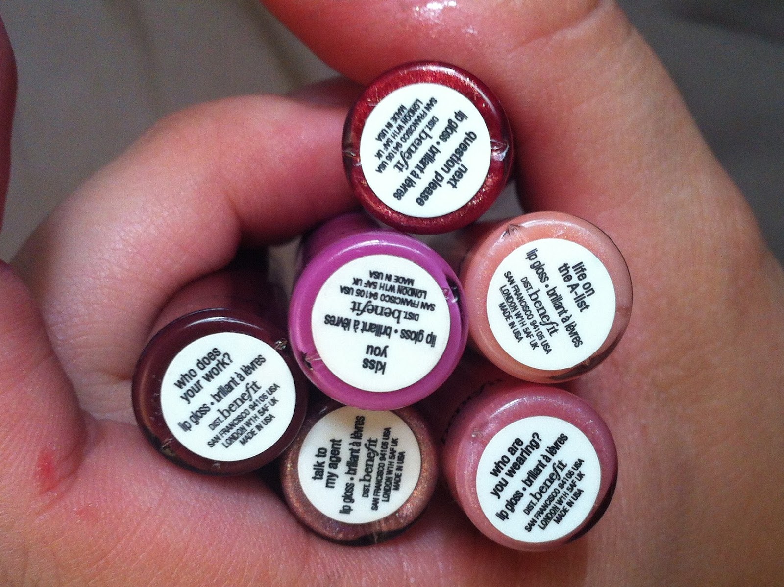 Fatty Withers Benefit's 6 Set Lip Gloss