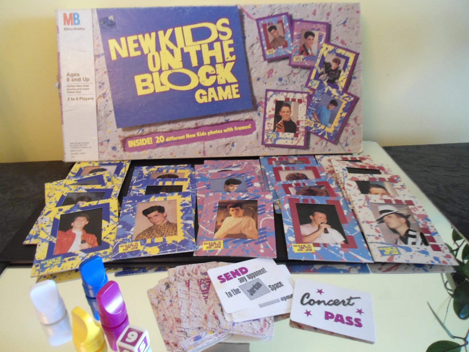 Vintage Board Games New Kids on The Block Game Milton Bradley 1990
