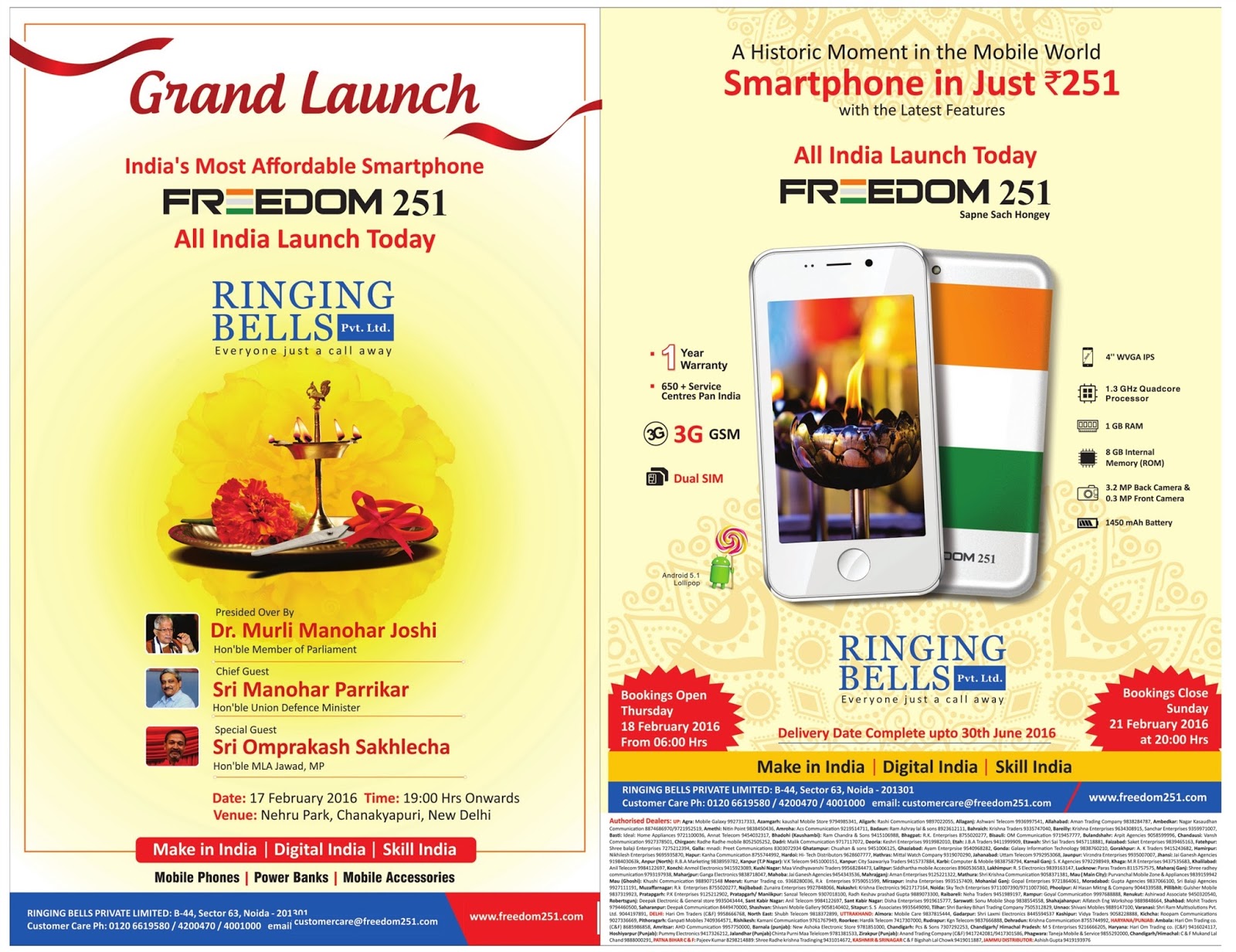 Ringing Bells Freedom 251 With $4 Price Tag Is Worldâ€™s Cheapest  Smartphone - Mobile57 Af