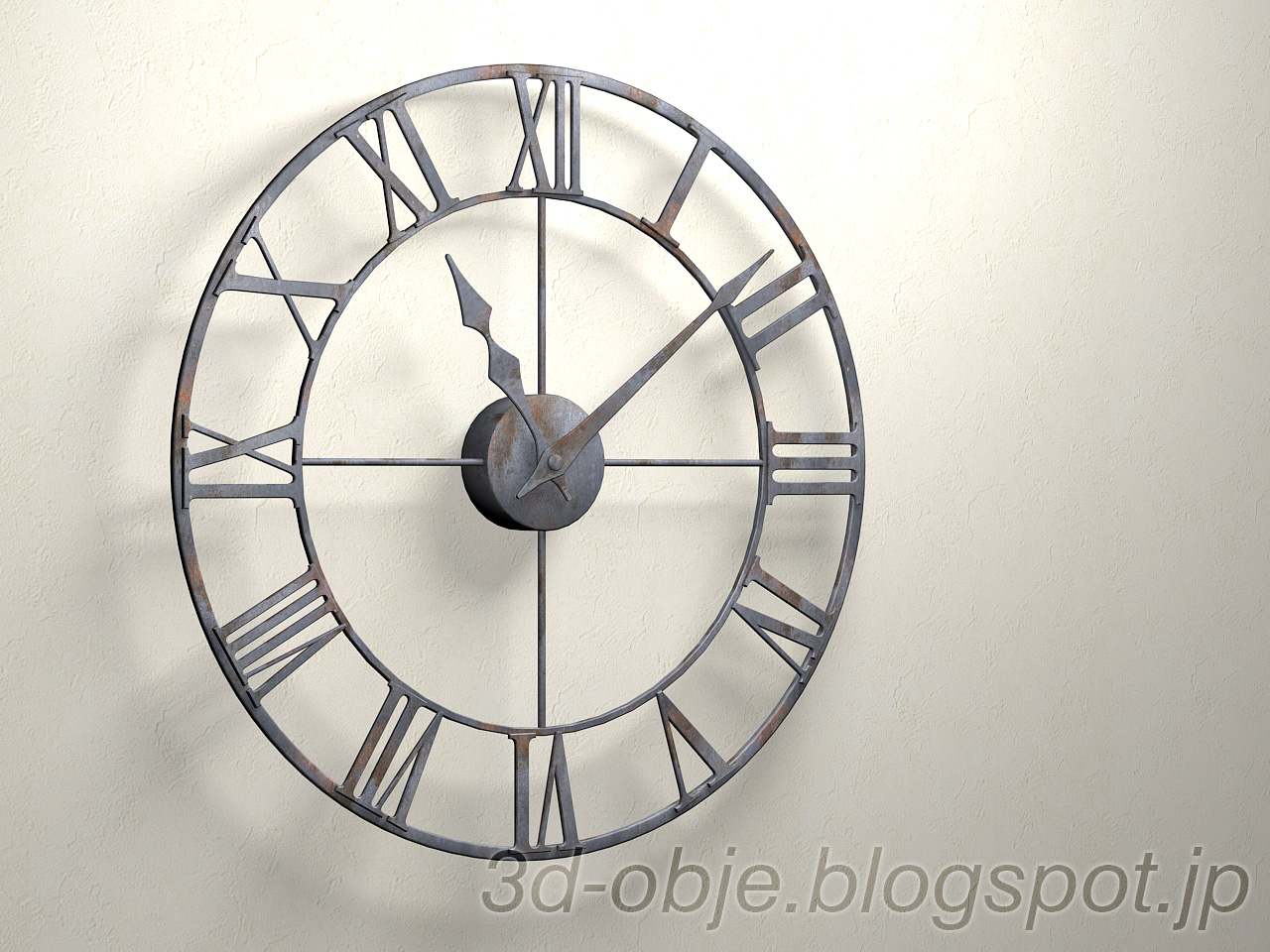 アイアンウォールクロック （時計） - Wall Clock