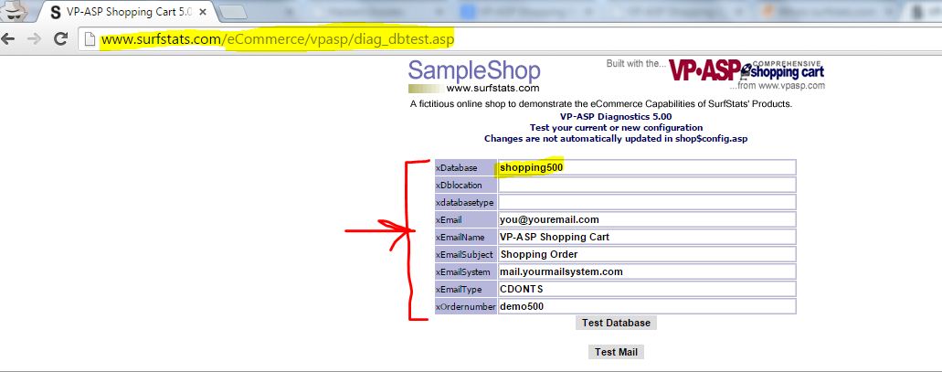 Vp-asp shopping cart 5.00