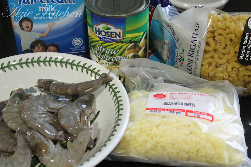 Classic Prawns and Mushroom Macaroni Cheese Azie Kitchen