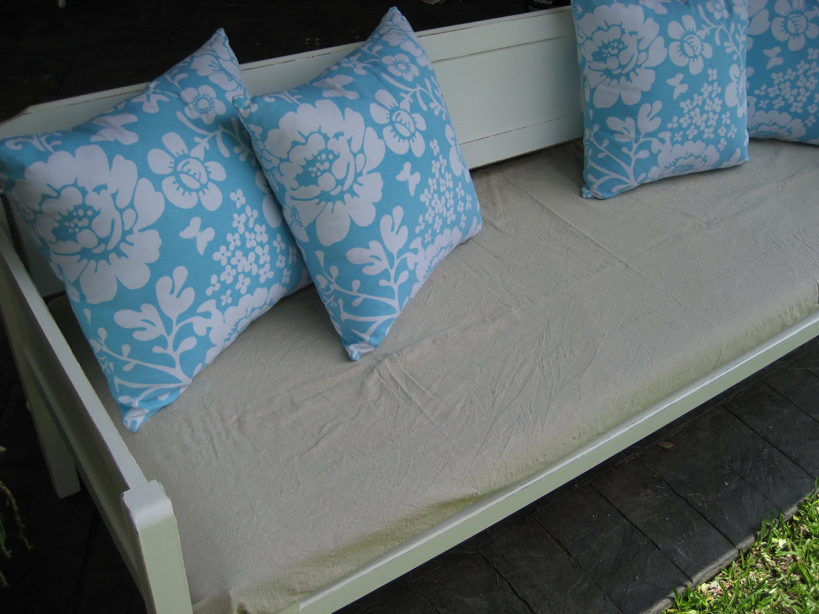 Lilies for Kate vintage daybed & a new cushion