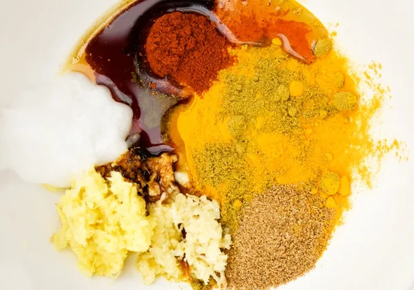 ingredients for tandoori paste