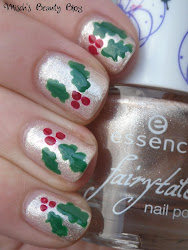 holly nails december christmas notd 21st holiday