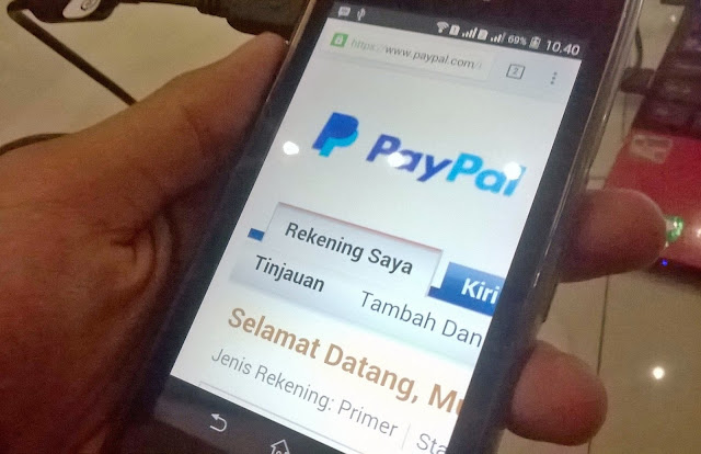 Inilah Cara Mudah Mengisi PayPal Hanya Bermodalkan Android