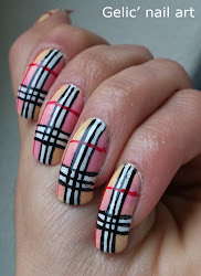 nail burberry pink gradient