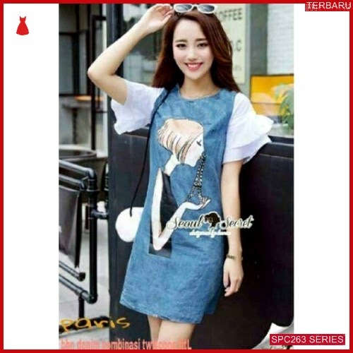 SPC263D39 Dress Paris Denim Bhn Dress Wanita | BMGShop