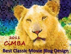 2011 Cimba Best Classic Movie Blog Design: yay!