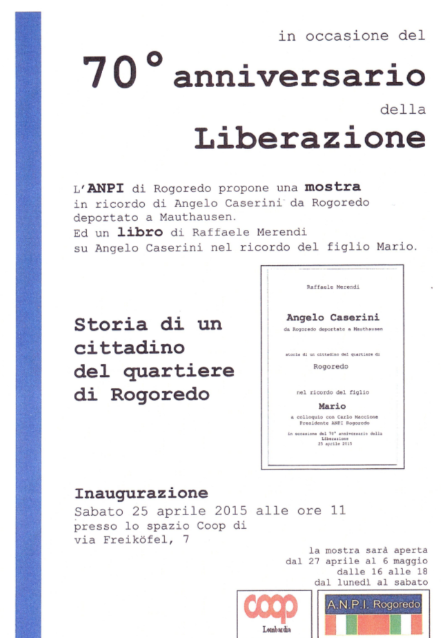 A.N.P.I. Rogoredo: 70 anniversario della Liberazione - Una mostra, un libro