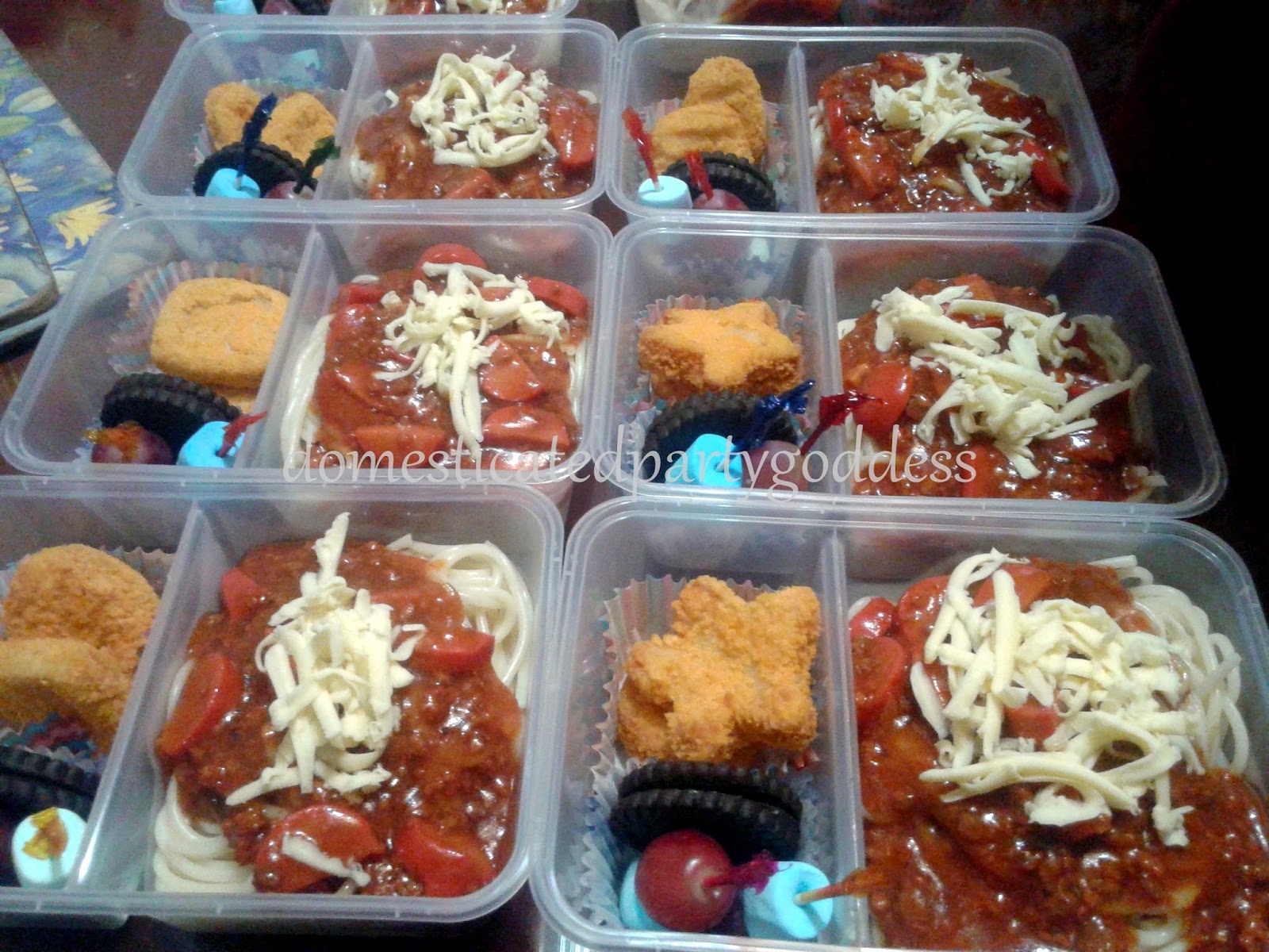 Domesticated Party Goddess Bento Boxes for Kiddie Parties