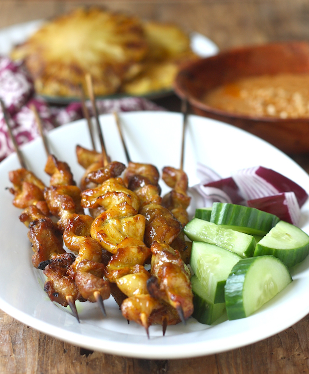 Malaysian Chicken Satay recipe by SeasonWithSpice.com