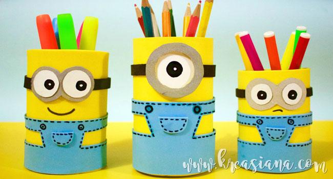 Fitri Usi Cara Membuat Tempat Pensil Dari Botol Bekas