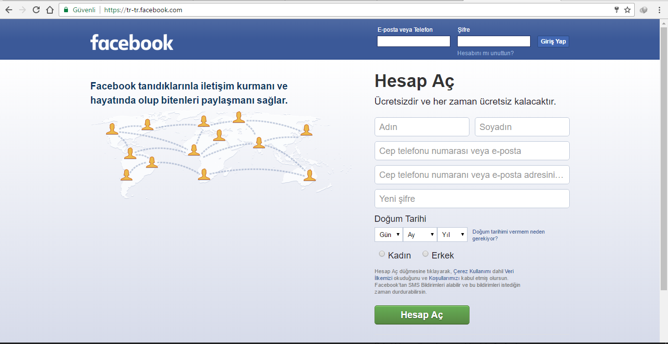Facebook�da Hesap Açma Facebook�a Kayıt Ol Kafasız Yazar