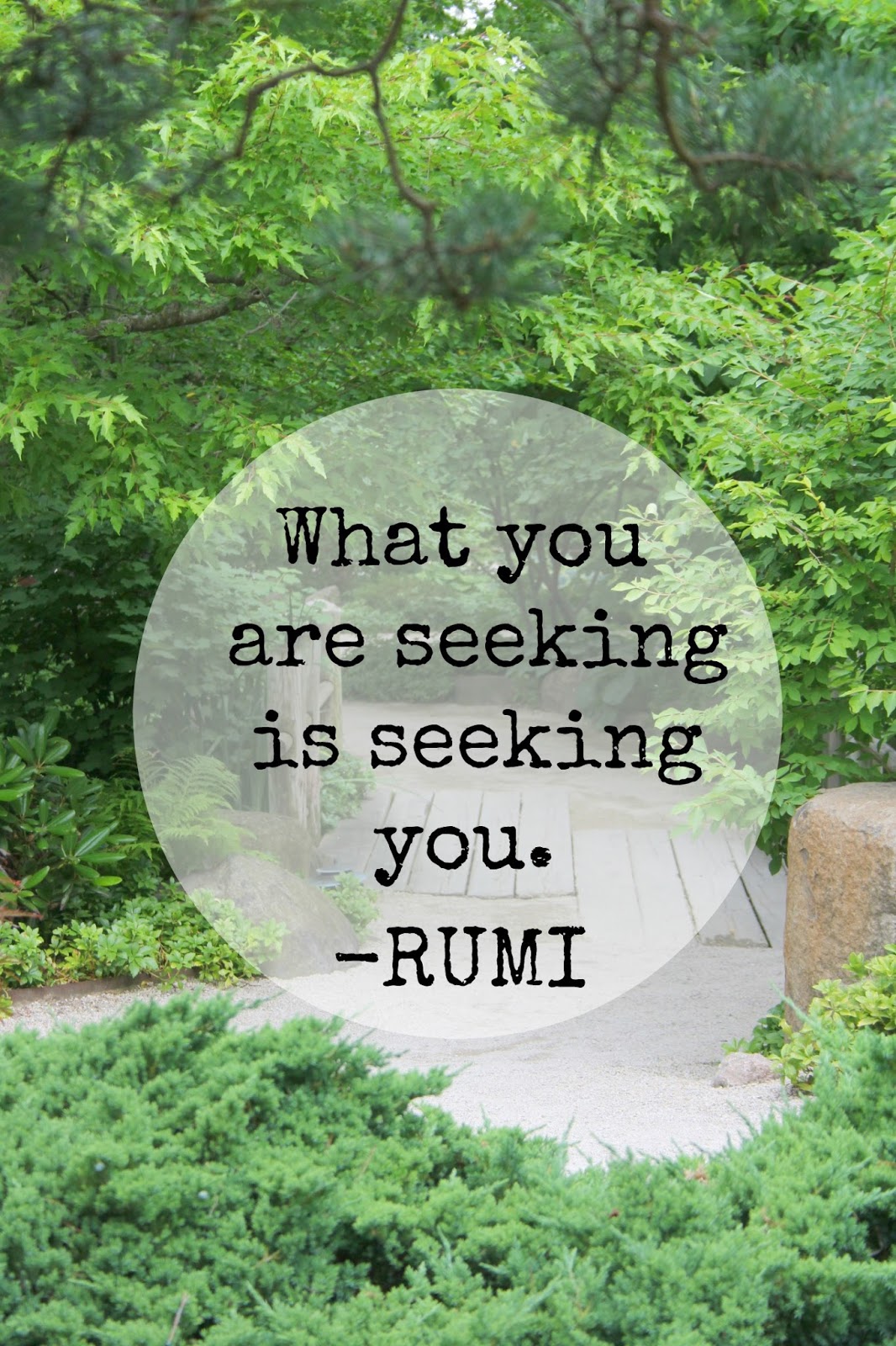 Rumi quote. What you are seeking is seeking you. #rumi #inspiringquote #beautyquote #poetry #hellolovelystudio