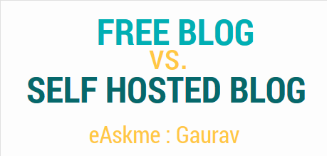 Free Blog Vs Self Hosted Blog Infographic : eAskme