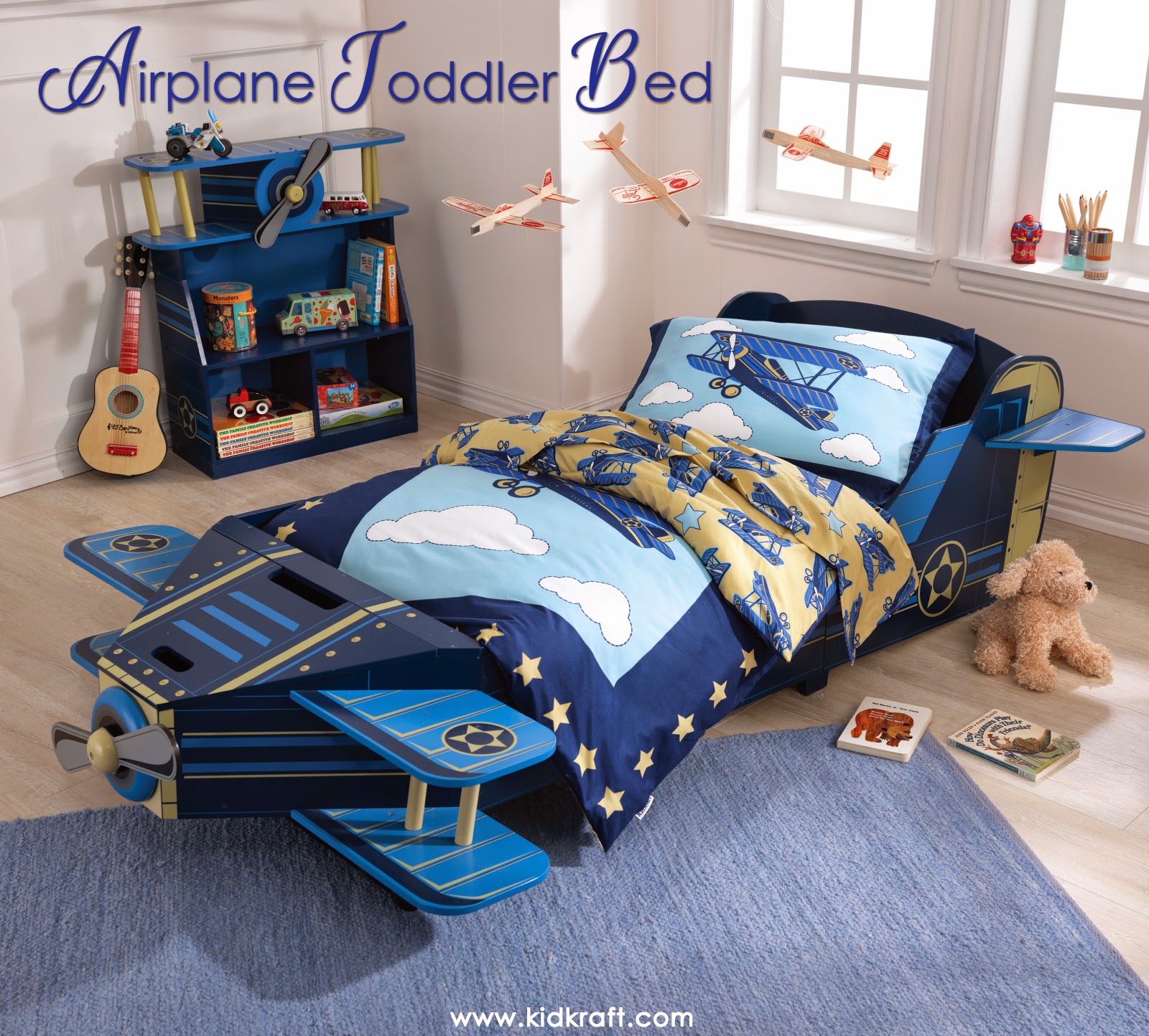 KidKraft Toys & Furniture Airplane Toddler Bed