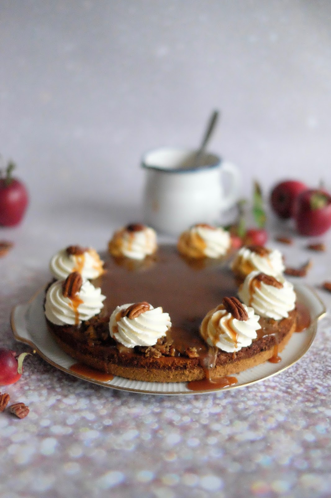 Apfel Karamell Cheesecake mit Pecannüssen | Marion&amp;#39;s Kaffeeklatsch