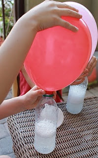 Baking Soda and Vinegar Instead of Helium to Inflate Balloons