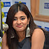 Hebah Patel In Blue Dress At BIG FM Movie Promotions