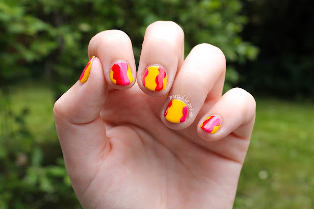 Sally Hansen Complete Salon Manicure Madame X, Sally Hansen Hard as Nails Xtreme Wear Daquiri, Nicole by OPI Hit the Lights