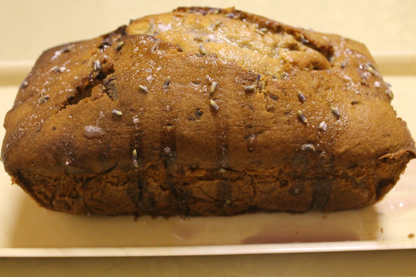 Aurea Femella Bakes Earl Grey, Lavender and Chocolate Chip Loaf Cake