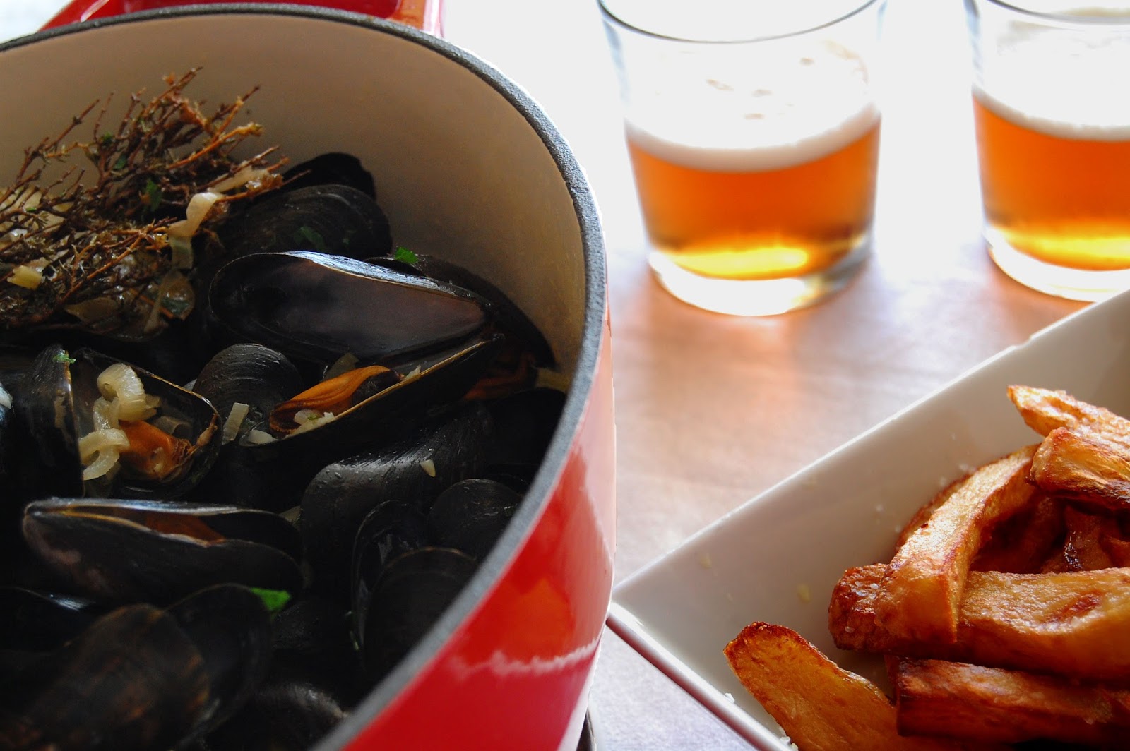 Buenas Migas. Blog de cocina de Anna Moreno. MOULES MARINIÈRE AVEC