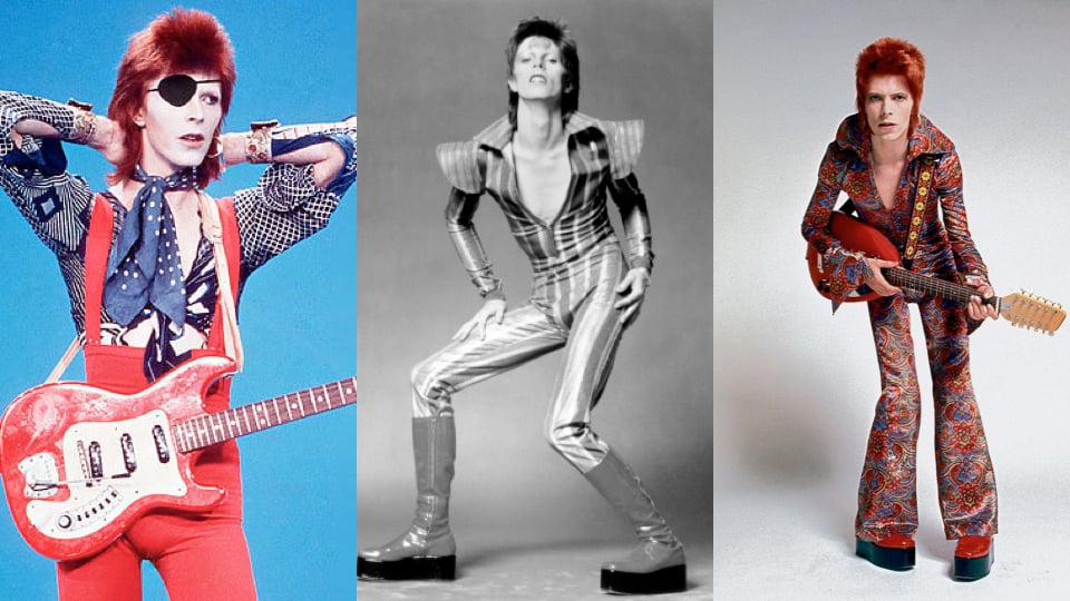 Ziggy (Stardust) definitely wore the boots and shoes to be seen in tights. 