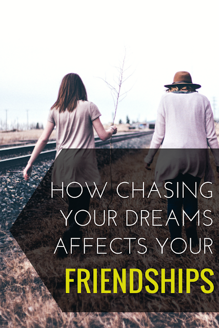 We all want to chase our dreams, but no one talks about how it affects our personal lives. Click to read how following your dreams affects your friendships, especially in your twenties. 