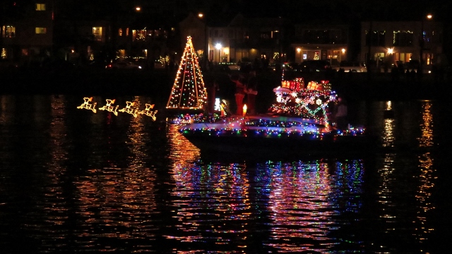 Boat Parade Reindeer Lights