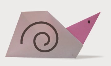 Hướng dẫn cách gấp con ốc bằng giấy đơn giản - Xếp hình Origami với Video clip - How to make a Snail