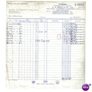 A G Boyes Co Ltd invoice 8 February 1967
