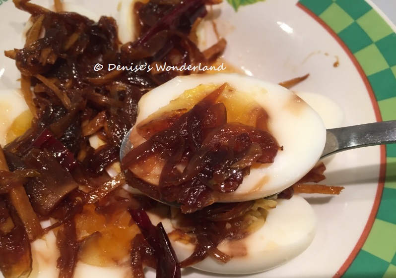 Hard-Boiled Eggs with Spicy Soy Sauce Dressing - Denise's Wonderland