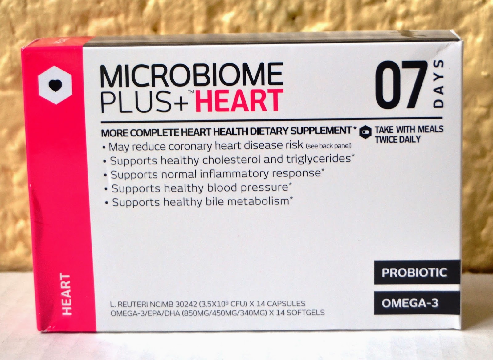 Microbiome Plus+ Heart Supplement- omega-3 and probiotics