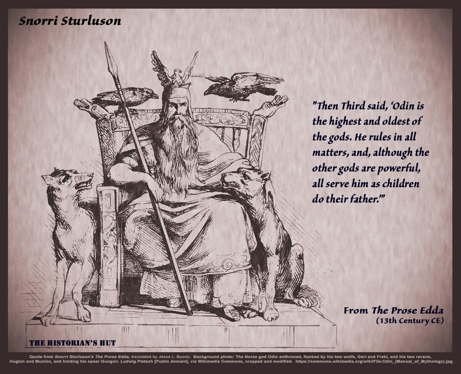 The Historian's Hut Quote Pictures: Snorri Sturluson