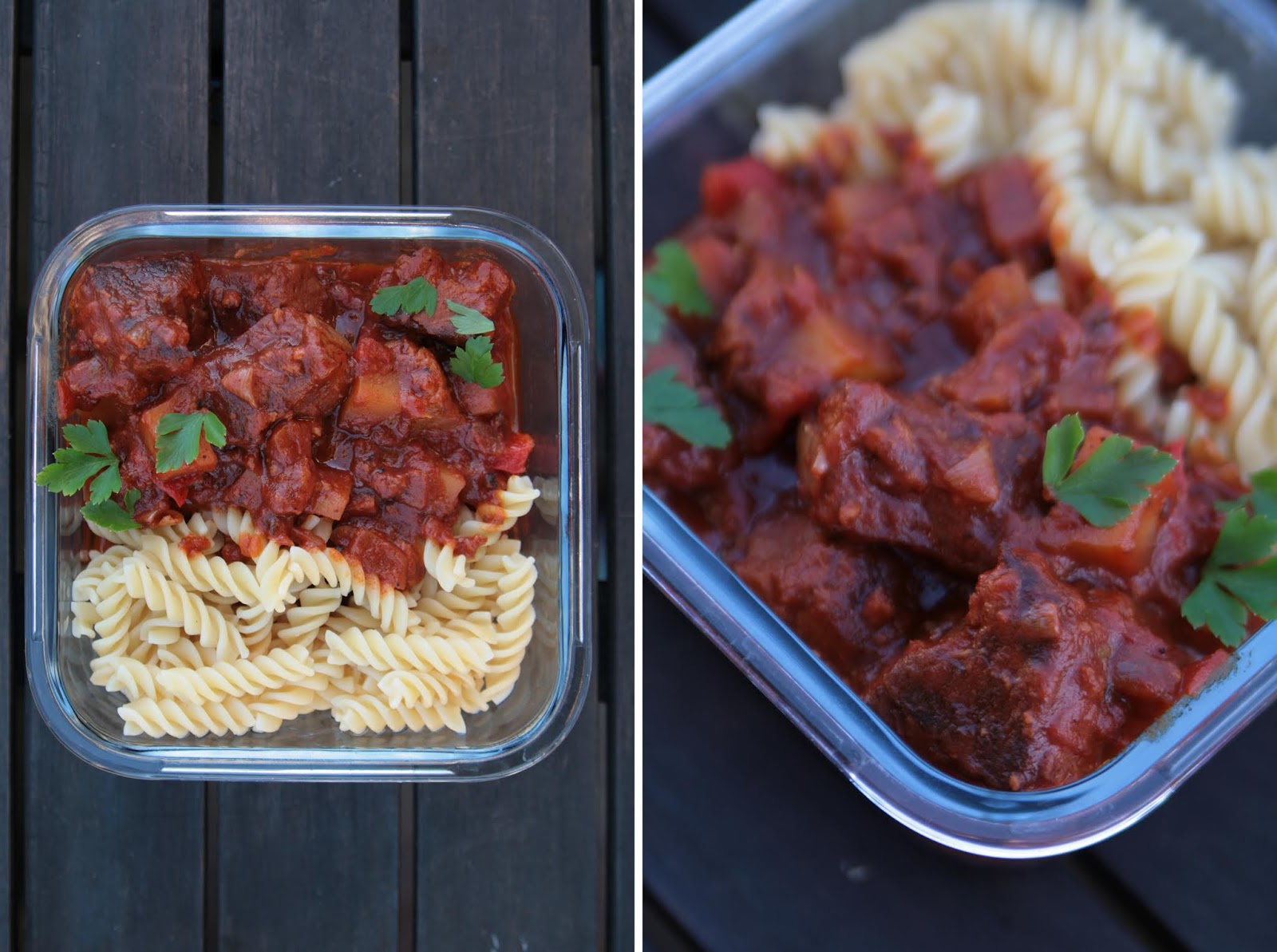 Squirrel of Nom's Tasty Treats Seitangulasch Seitan goulash