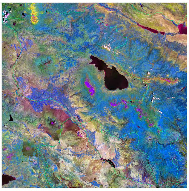 Gambar Peta Armenia tampak dari satelit