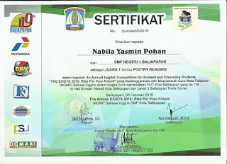 Cara Hebat Eksplor Bakat Juara 1 Poetry Reading Februari 2016