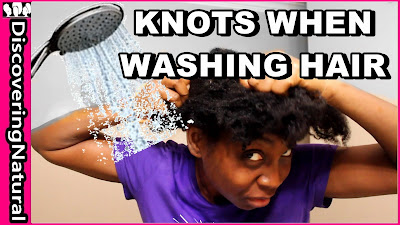 3 Ways To Keep Natural Hair from Tangling At the Ends When Washing It