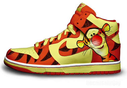 Nike Dunks SB High Disney Shoes-Tiger | Colorful Nikes