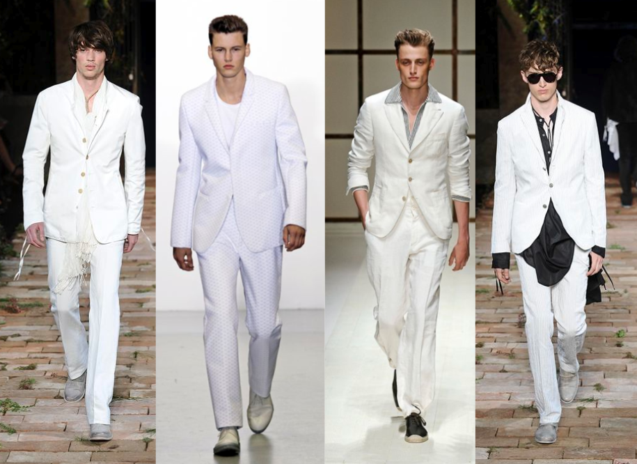 J&F Magazine Fashion 4 Guys, El traje Blanco, un Must en