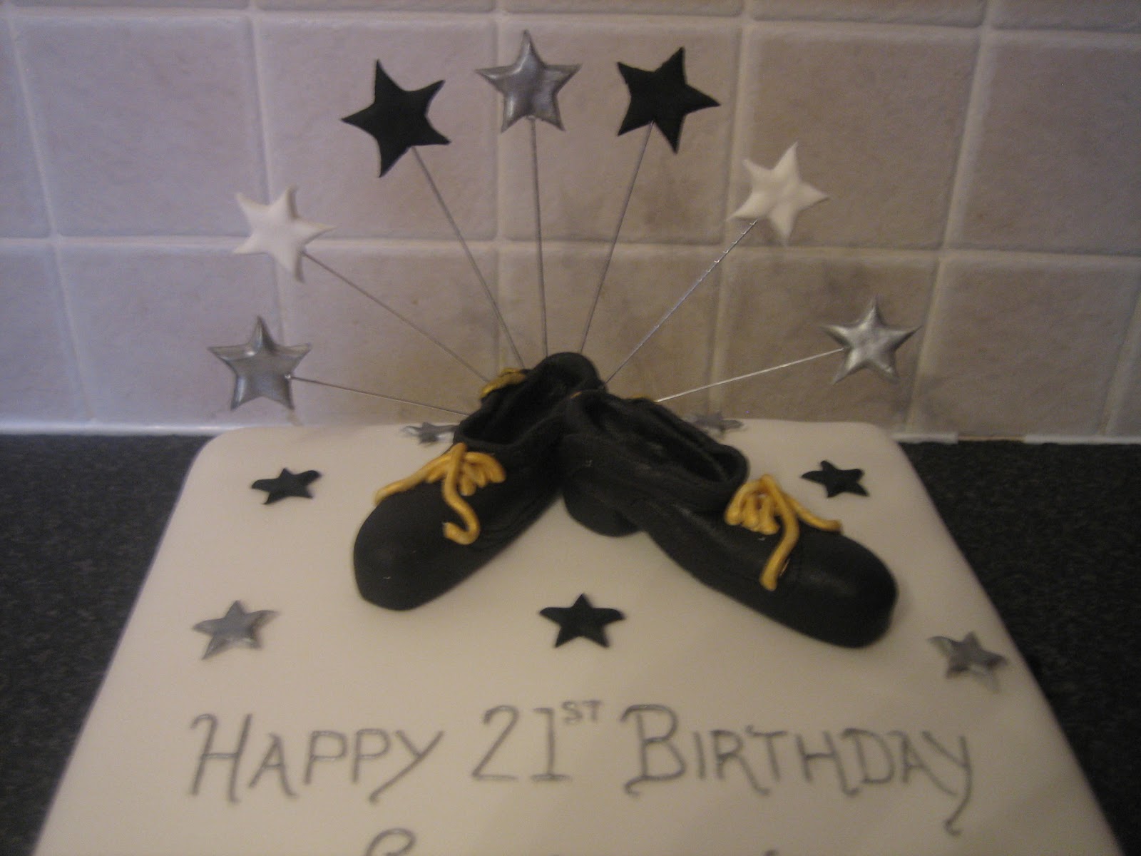 Sarah T Cakes Irish dancing shoes.